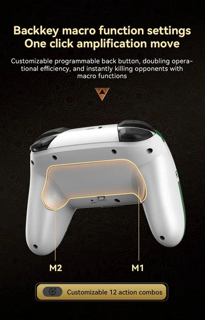 Wireless Pro Gamepad Controller for Nintendo Switch OLED/Lite & Elite – Bluetooth 6-Axis Joystick for PC & Steam Deck