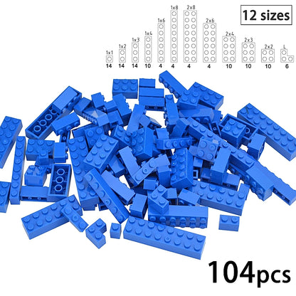 DIY Building Block Wall Figures Bricks - 1x2, 1x3 & 1x4 Small Construction Bricks for Creative Building & Educational Play