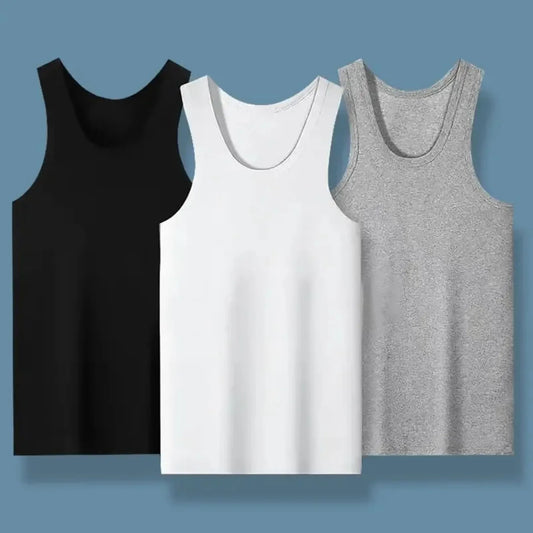 Men’s Summer Lightweight Cotton Vest 2025 – Breathable Quick Dry Sports & Casual Tight Fit Tank Top for Outdoor & Home Wear