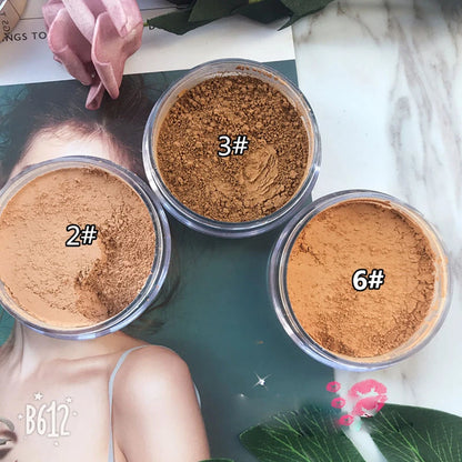 Matte Loose Setting Powder – Oil-Control Mineral Face Concealer, Bronzer & Contour for Dark Skin