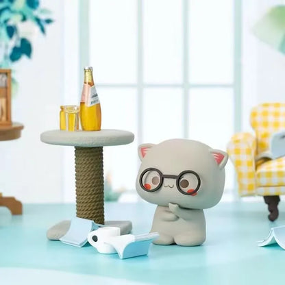 Kawaii Mitao Cat Season 2 Lucky Cat Blind Box - Cute Cartoon Collectible Figures for Home Decor, Holidays, and Gifts