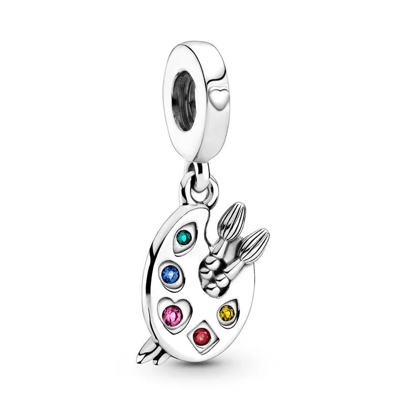 2024 New 925 Sterling Silver Bulb & Small Turtle Charm Pendant – Fit for Original Pandora Bracelet, DIY Women’s Jewelry Gift
