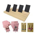 100PCS White Earring Cards with Puff Pad – Ear Studs Display Holder Tray Inserts Jewelry Organizer Wholesale