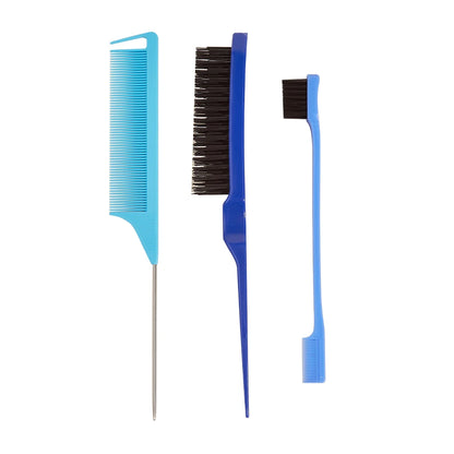 Pro Pointed Tail Comb – Anti-Static Hair Styling Brush, Steel Needle Pin Rat Tail Comb for Salon & Barber Accessories