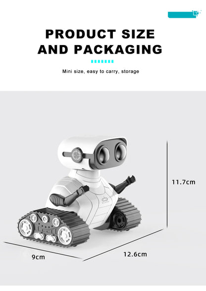 Ebo Rechargeable RC Robot Toy – Remote Control Robot with Music & LED Eyes, Fun Gift for Boys & Girls