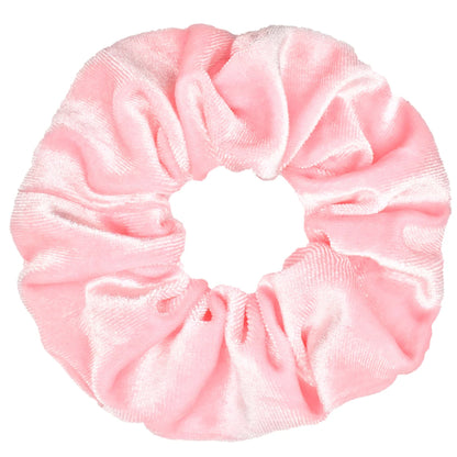 10/6/1Pcs Velvet Hair Scrunchies Set for Women – Solid Color Elastic Ponytail Hair Bands & Headband Accessories (Black Pack)