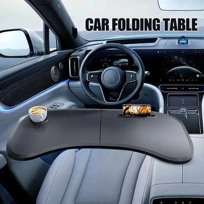 Foldable Portable Car Laptop Desk – Universal Multifunctional Folding Table Stand for Vehicle Organization