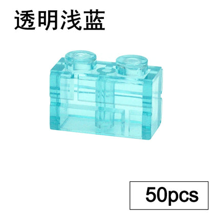 DIY Building Block Wall Figures Bricks - 1x2, 1x3 & 1x4 Small Construction Bricks for Creative Building & Educational Play