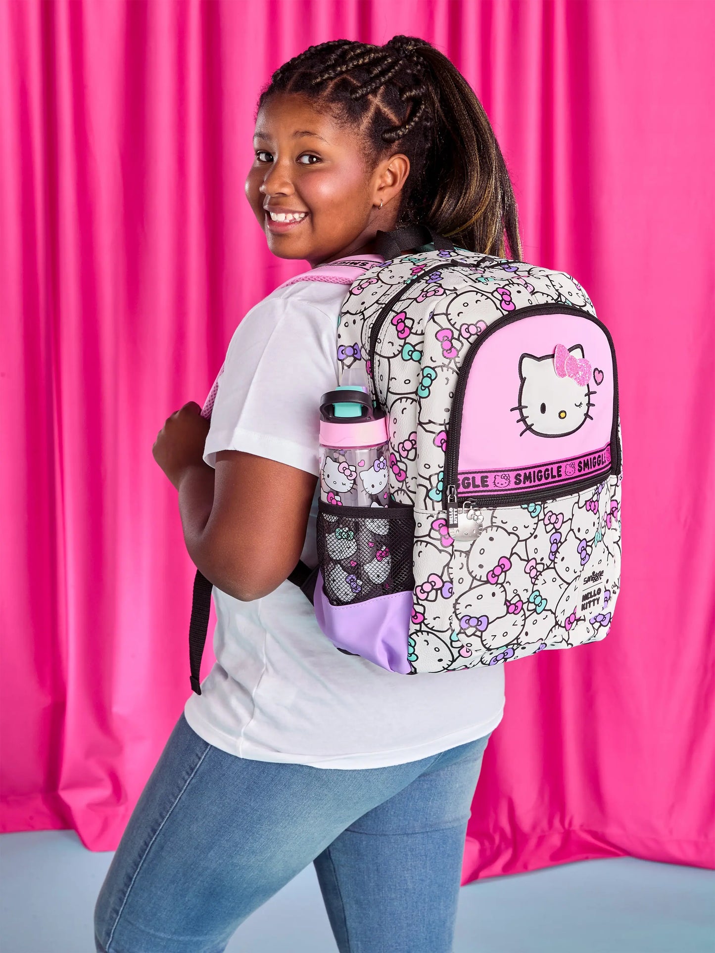 Sanrio Hello Kitty Cartoon School Bag — Cute Anime Backpack for Kids, Student Gift & Halloween Anime Merchandise