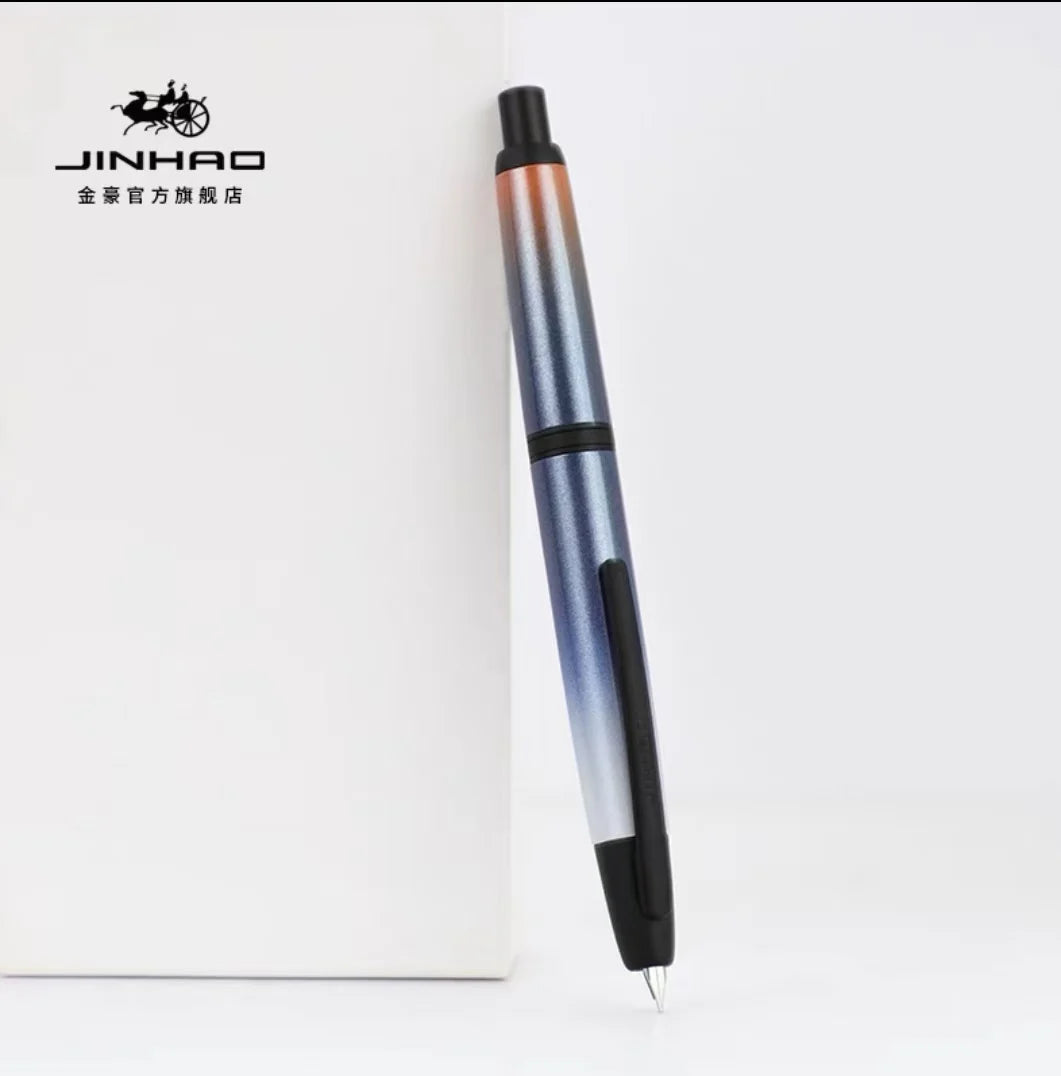 Limited Edition Jinhao 10 Retractable Fountain Pen — EF/F Nib with Ink Converter, Gradient Coffee