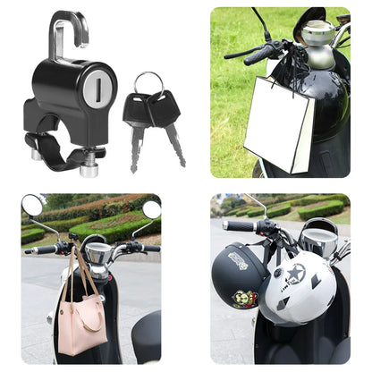 Neutral Helmet Lock for Electric Vehicles | Anti-Theft Motorcycle & Battery Safety Wire Rope Lock