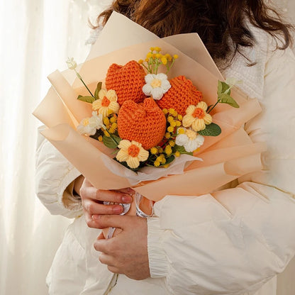 Graduation Bouquet 2025 – Crochet & Knitted Artificial Flowers for Wedding, Valentine’s & Special Occasion Gifts