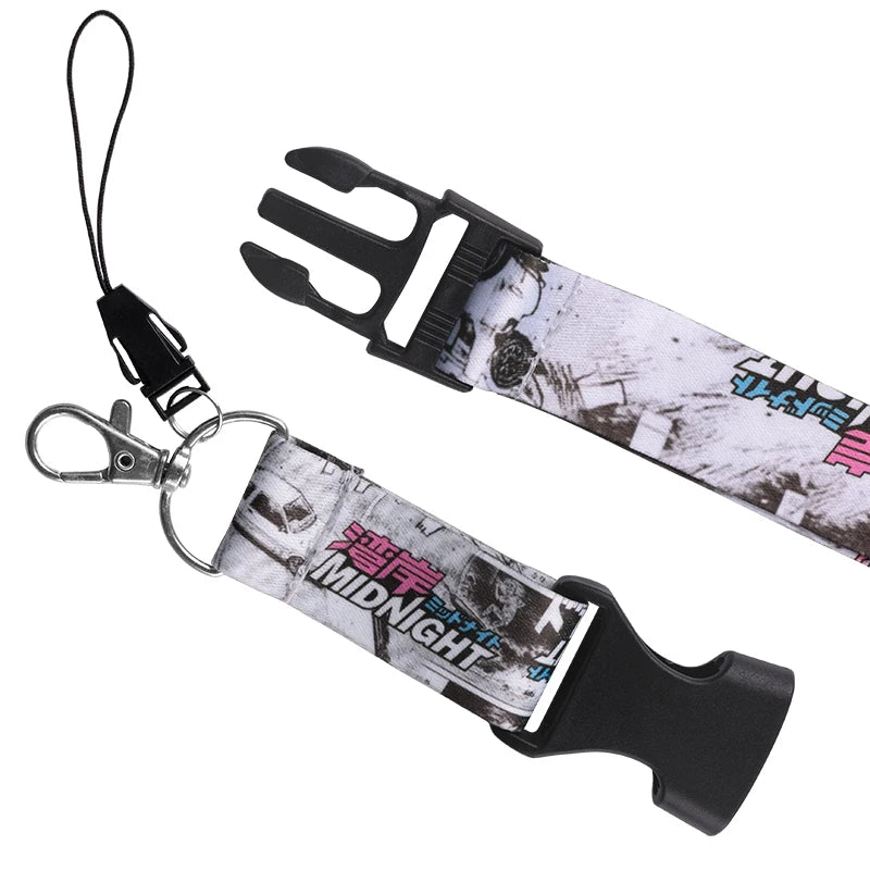 JDM Style Neck Lanyard Keychain – ID Card, Phone & Key Holder for Auto & Motorcycle