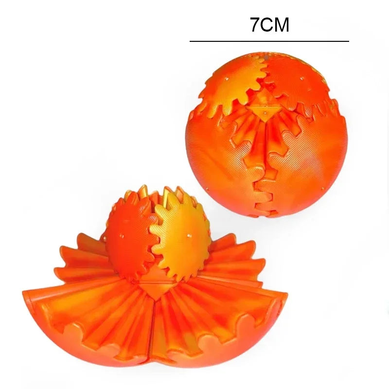 3D Gear Ball Fidget Toy – Stress Relief Spin Ball or Cube for Kids & Adults, Desk Toy for Anxiety & Focus