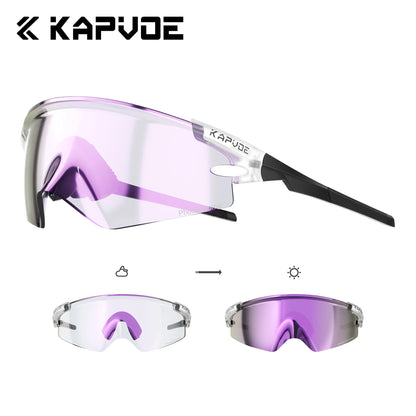 Kapvoe Cycling Sports Sunglasses – UV Protection Bike Glasses for Road & Mountain Riding (Men & Women, 2026 Model)