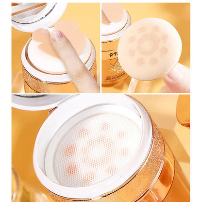 Air Cushion BB Cream with Butterfly Powder Puff – Moisturizing Foundation, Concealer & Whitening Oil-Control Waterproof Makeup