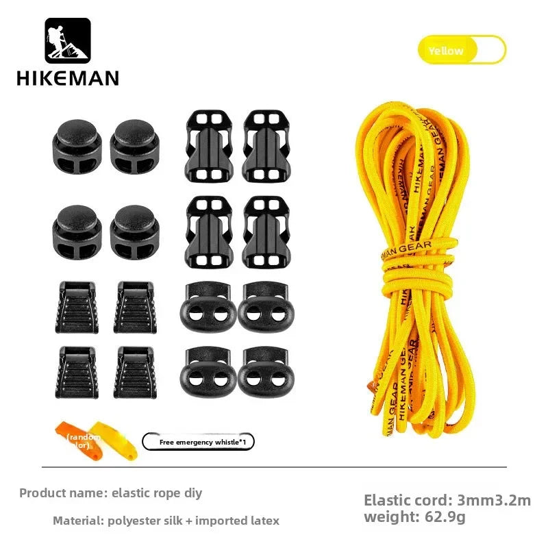HIKEMAN Adjustable Backpack Expansion Strap - Elastic Buckle Fastener for Outdoor Hiking, Camping & Gear Attachment