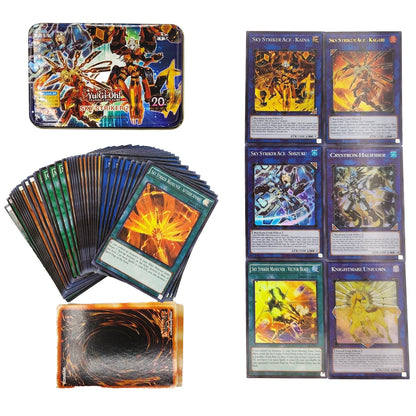 Yu-Gi-Oh! Kaiba Pack 3 Card Deck - English TCG Holographic Blue-Eyes White Dragon Cards with Tin Box