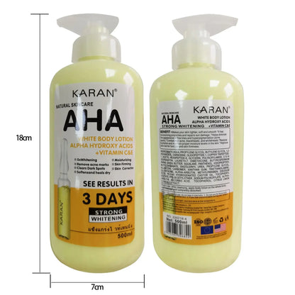 500ml Whitening Body Cream – Moisturizing & Lightening Lotion with Vitamin C&E for Smooth, Even Skin