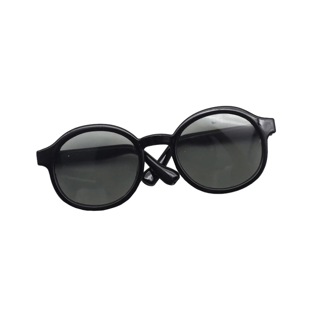 6.5cm Transparent Plastic Glasses for BJD Dolls, Labubu, MSD, SD, EXO - Sunglasses for 1/8, 1/6, 1/3, 1/4 Plush Dolls