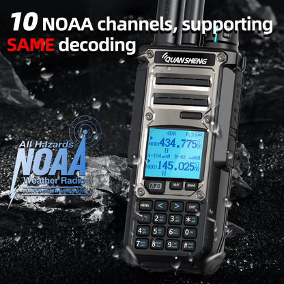 Quansheng TK11-8 10W Walkie Talkie - Dual-Receive CB Radio with 27MHz, CW/LSB, LW/MW/SW, NOAA, and USB-C Charging for UV-K5-8 and TK-11-5