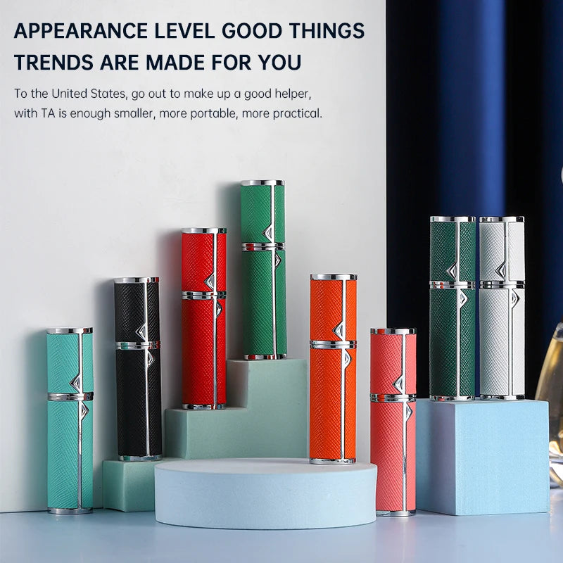 Louischanzl Premium PU Leather Perfume Sprayer – 5ml Travel Atomizer Bottle for Tight-Sealing Fragrance