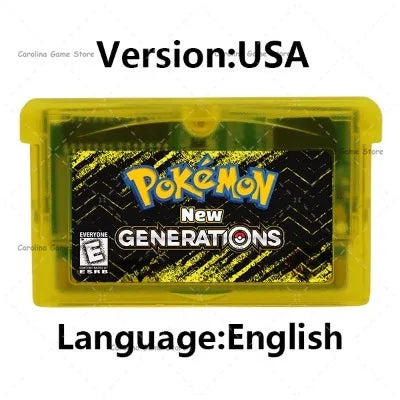 GBA 32-Bit Game Cartridge | Pokemon Series Yellow Sword Shield Arceus Legend Console Card