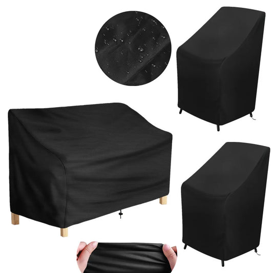 Waterproof Patio Chair Cover - Universal Outdoor Garden Furniture Protector, UV-Resistant, Easy-Going Deep Seat Cover