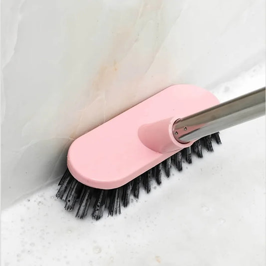 Long Handle Toilet Brush - Durable Bathroom Cleaning Brush with Stiff Bristles for Tough Stain Removal
