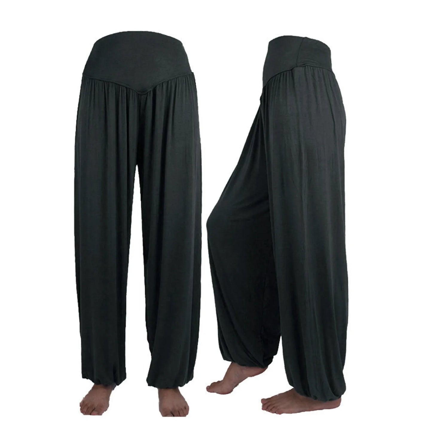 Women’s Elastic Loose Pants – Casual Cotton Yoga & Sports Dance Pants, Soft & Skin-Friendly Comfort (Pantalones de Mujer)