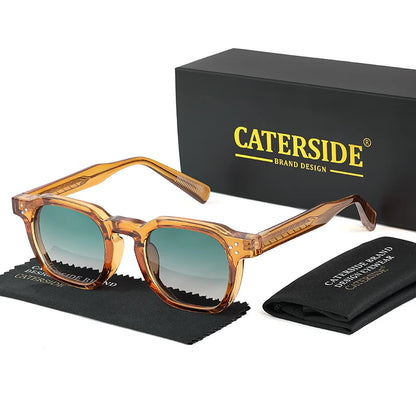CATERSIDE Small Frame Square Sunglasses - Fashion Unisex Eyewear for Travel, Parties & Business