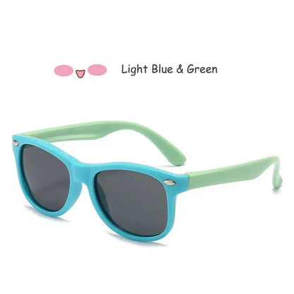 Kids Polarized Sunglasses – Classic Designer UV Protection Eyewear with TAC Lenses & TR90 Flexible Safety Frame for Boys & Girls