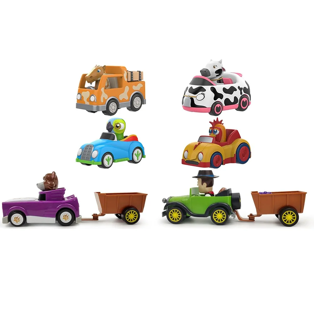 La Granja De Zenon Bartolito Pull-Back Toy Car – Inertia Car Set for Kids 1-3 Years, Birthday Gift