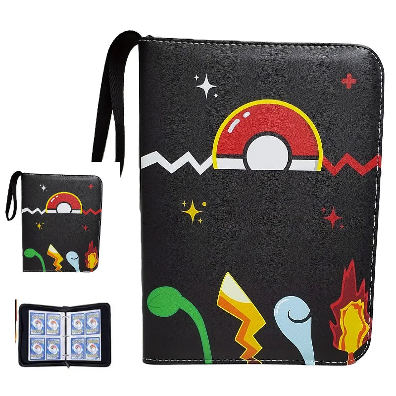 NEW Pokémon Card Album — 400pcs Binder Zipper PU Leather Storage Book for Anime Card Game Collection