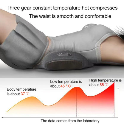 Electric Waist Pillow – Heated Vibrating Sleep Pad for Lumbar Support & Pain Relief