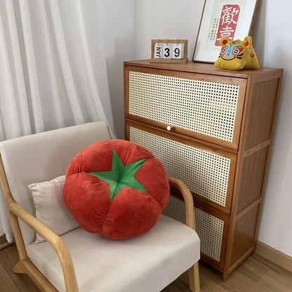 Sofa Bay Window Cushion – Cute Mushroom & Tomato Pillow for Bedroom Room Decoration, Ins Style Ornament