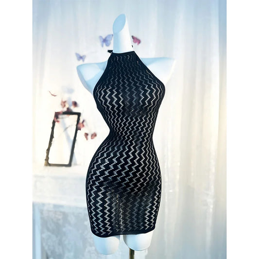 Women’s Sexy Fishnet Cover Up Dress – Hollow Out See Through Bodycon Beach Swimwear Summer Dress