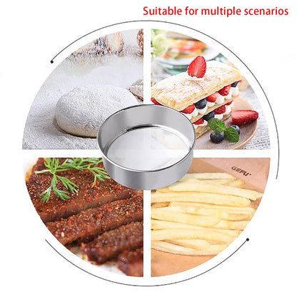 Fine Mesh Kitchen Sieve - Flour, Tea, Pasta & Rice Strainer for Baking and Cooking
