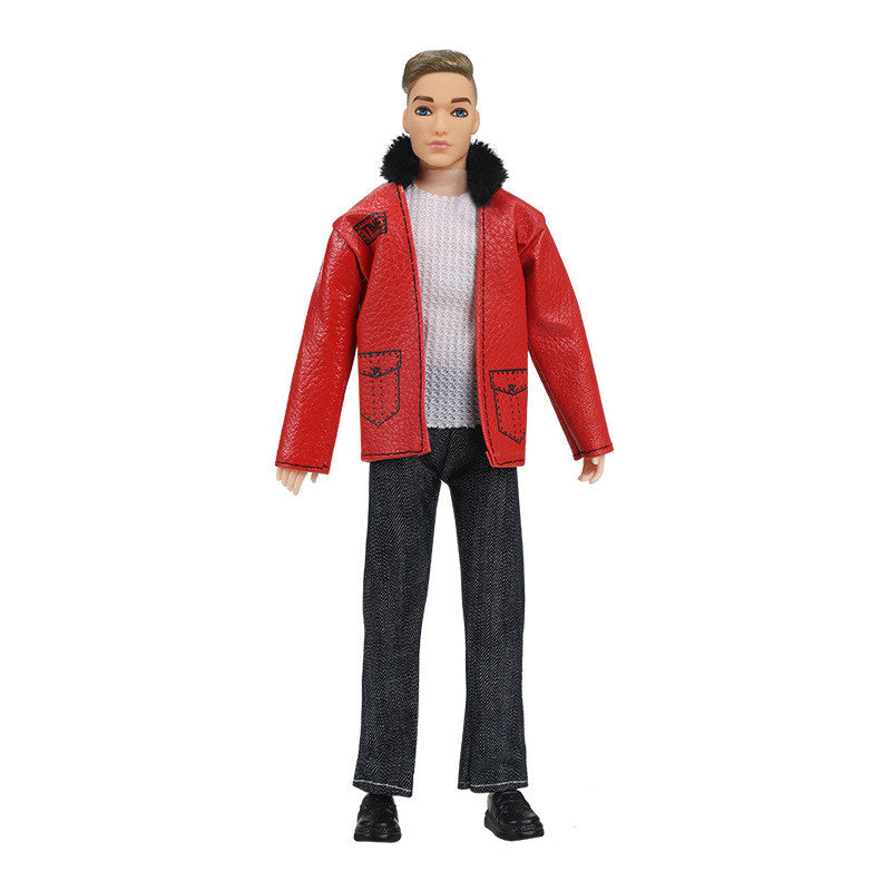30cm Fashion Ken Doll – 1/6 Multi-Joint Movable Boyfriend with Clothes Suit, Dress-Up Toy for Kids