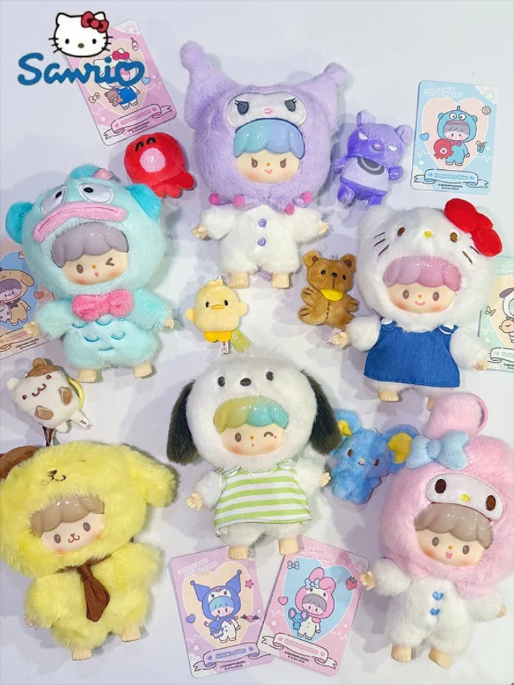 Genuine Sanrio x zZoton Love-League Buddies Vinyl Dolls Blind Box – Cute Hello Kitty & Kuromi Collectible Toys Gift