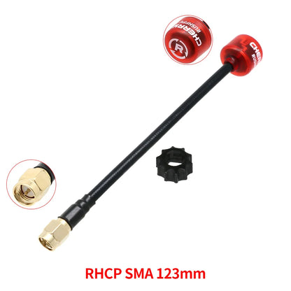 RUSHFPV Cherry 2 II 5.8G FPV Antenna — LHCP/RHCP SMA UFL IPEX MMCX for Freestyle Analog & Digital Drones