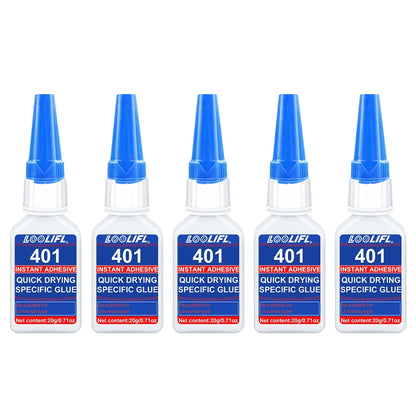 Upgraded 401 Super Cyanoacrylate Glue – Instant 5-Second Drying, Waterproof & Versatile Strong Adhesive