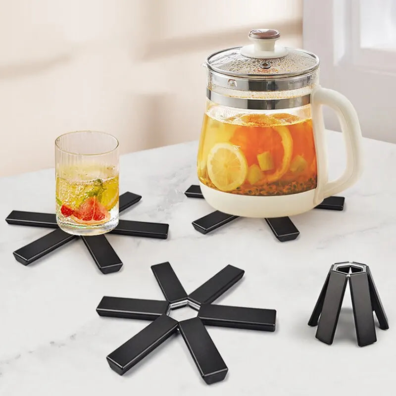 Heat-Resistant Pot Mat & Dish Placemat – Folding Coaster for Pans and Kitchen Use