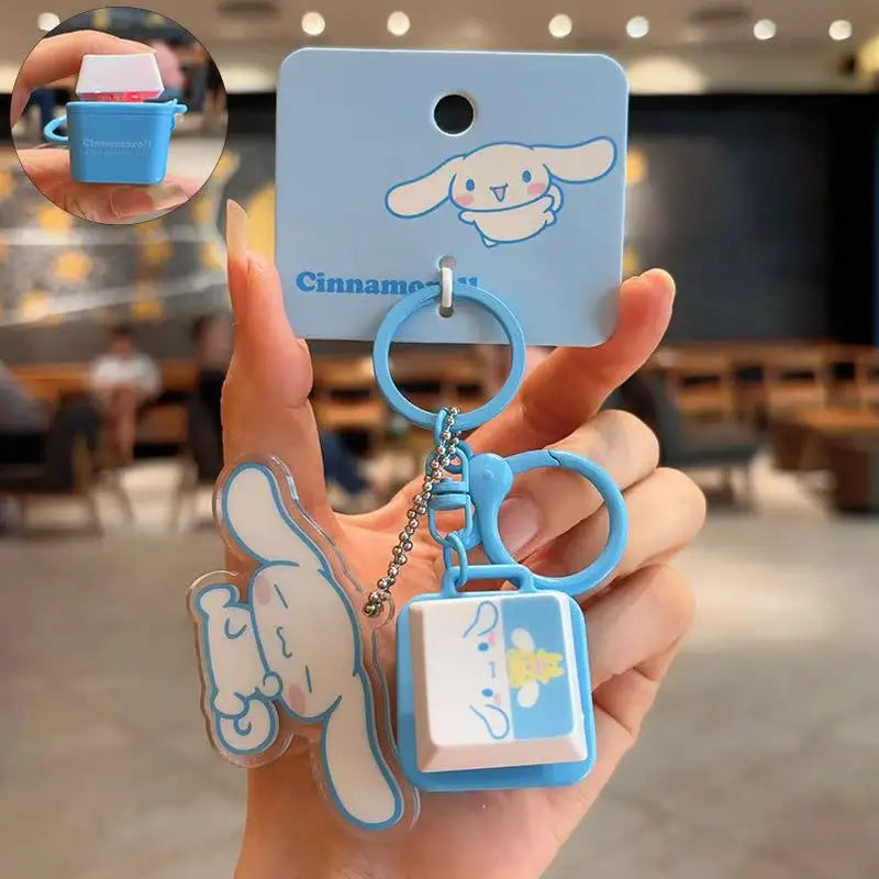 Sanrio Starlight Dance Series PVC Keychain – Hello Kitty, Cinnamoroll, My Melody & Kuromi Kawaii Doll Pendant Ornament Gift