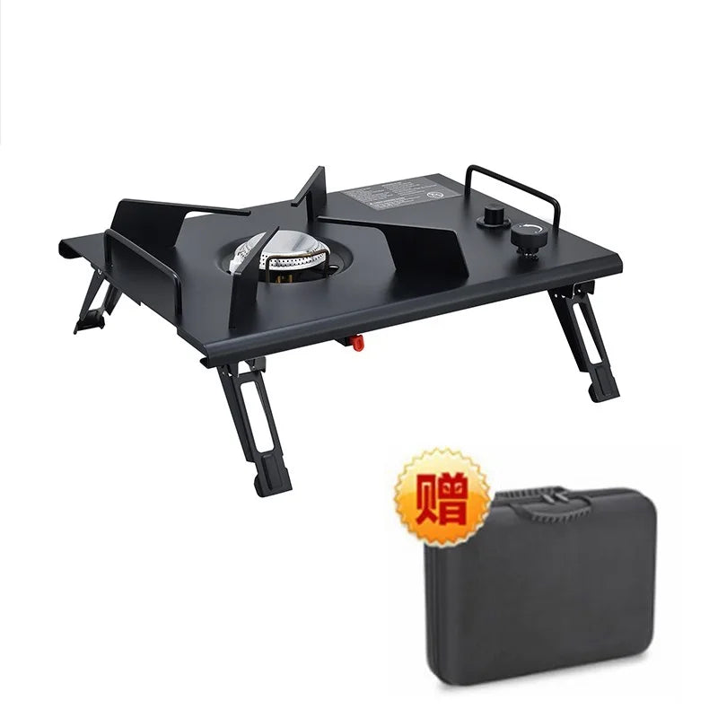 Lohascamping Lightweight Camping Folding Table – Multifunctional IGT Roll Table with Adjustable Legs for BBQ & Desktop Burner