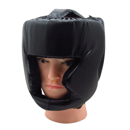 Full-Covered Boxing Helmet - Thickened Head Protector for Men & Women - Karate, Muay Thai, Taekwondo Training Head Guard