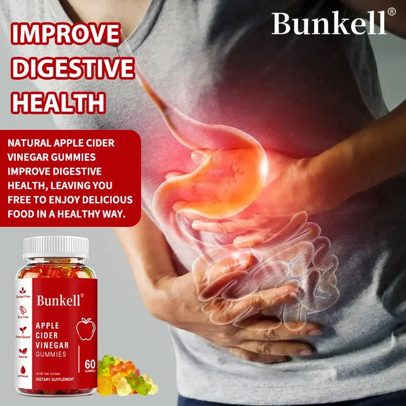 Apple Cider Vinegar Gummies – Weight Management, Digestion & Immunity Support with Vitamin B12, Gluten-Free, Vegetarian