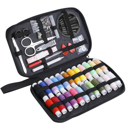 Complete Sewing Kit – Portable Travel DIY Embroidery & Handwork Set with Threads, Needles, Scissors, Tape Measure & Buttons
