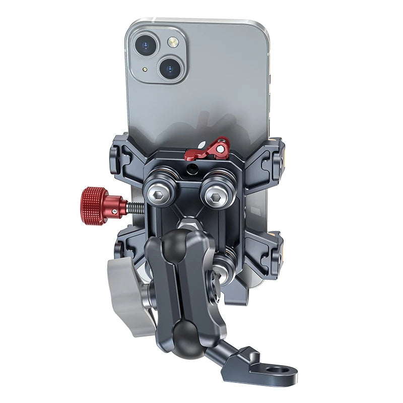 New Universal Motorcycle Phone Holder – High-Quality Alloy Shockproof Navigation Mount