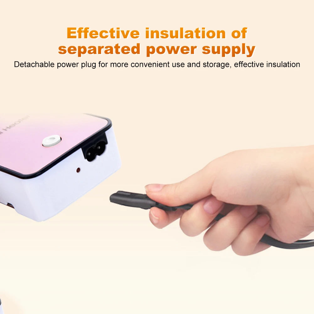 Portable Electric Desktop Space Heater - Mini Warm Air Fan, Hand Warmer & Compact Winter Heating for Home, Dormitory and Office Use